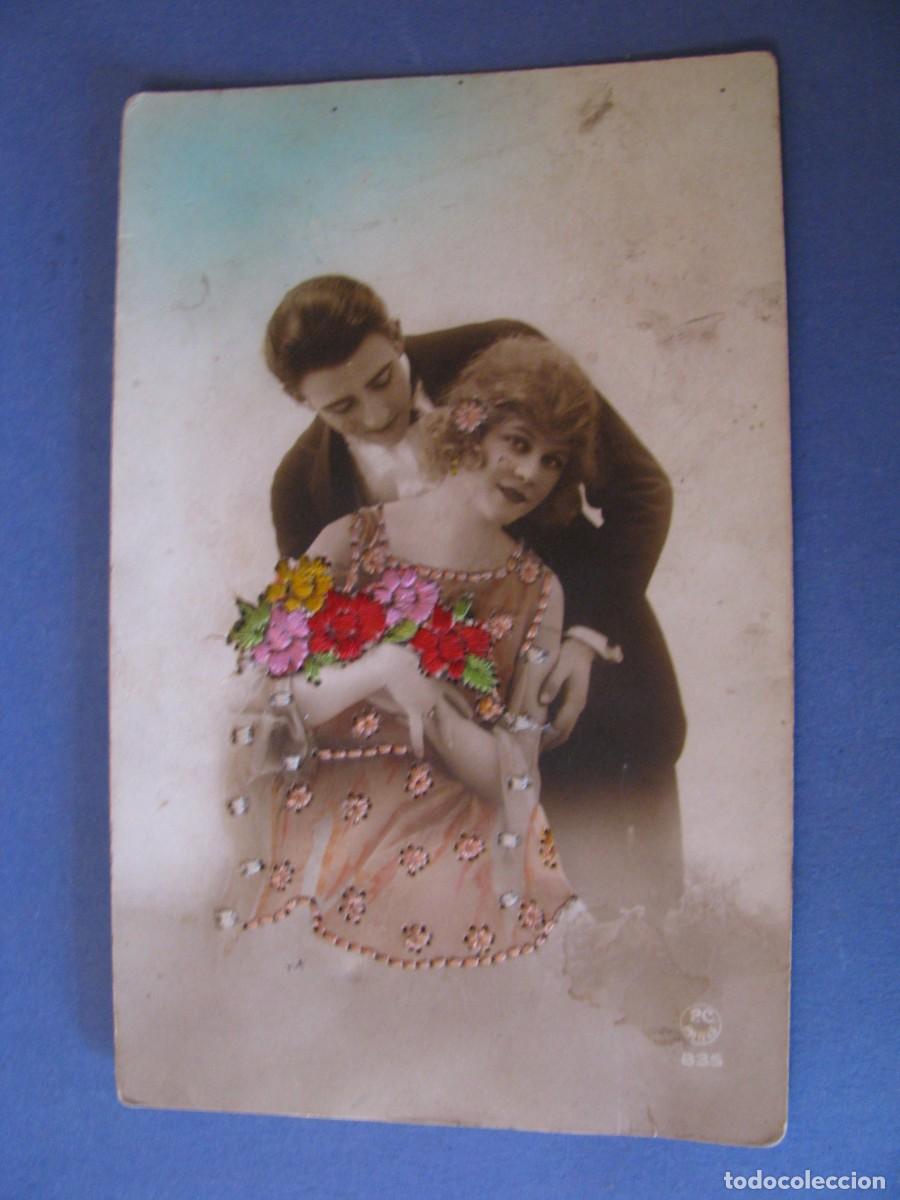 Postkarten: ANTIGUA POSTAL. ED. P. C. 835. PARIS. BORDADA. ESCRITA. 1923.