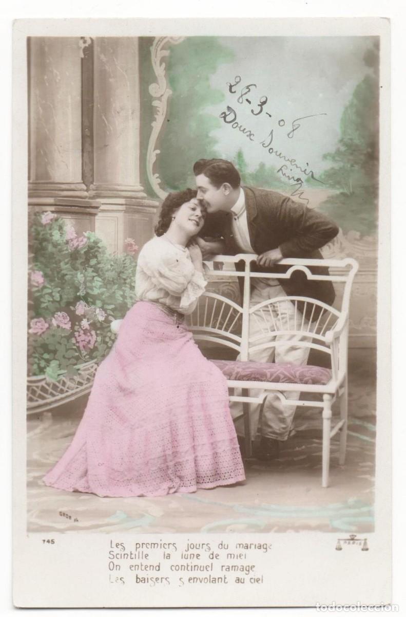 Postais: Postal francesa principios del XX- escrita-Rom&aacute;ntica-