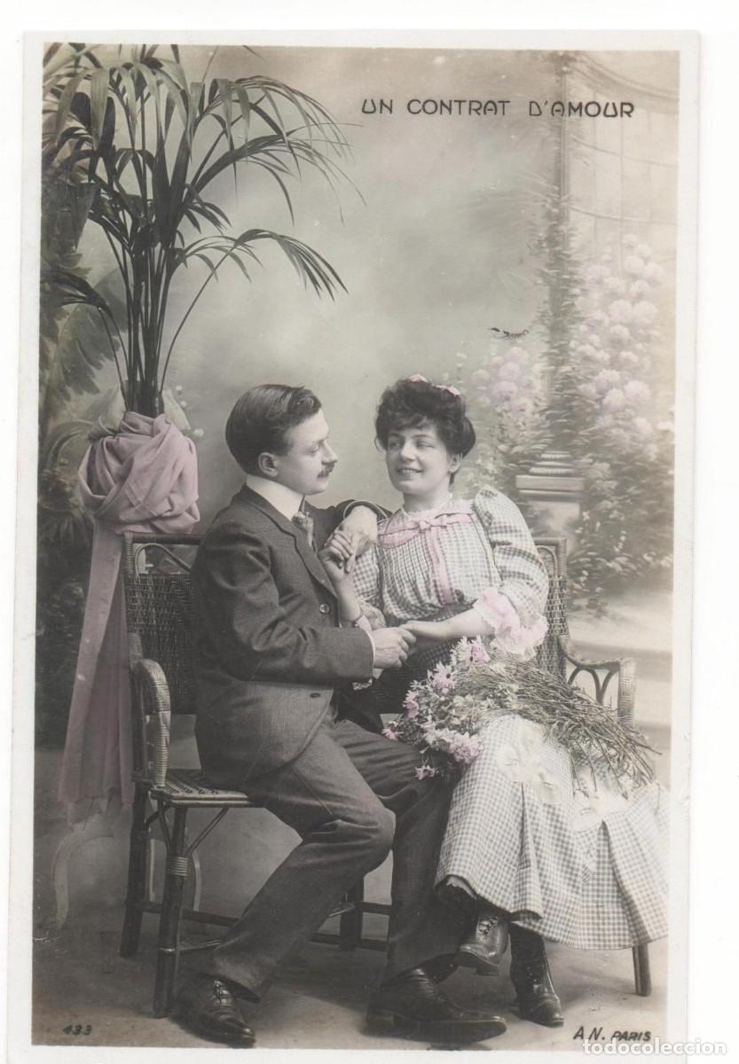 Postais: Postal francesa principios del XX- escrita-Rom&aacute;ntica-