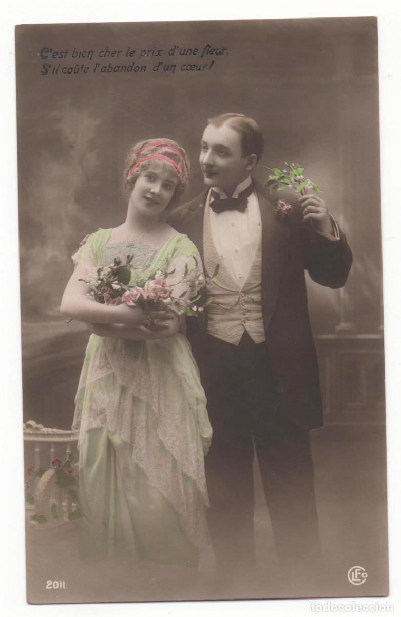 Postais: Postal francesa principios del XX- escrita-Rom&aacute;ntica-