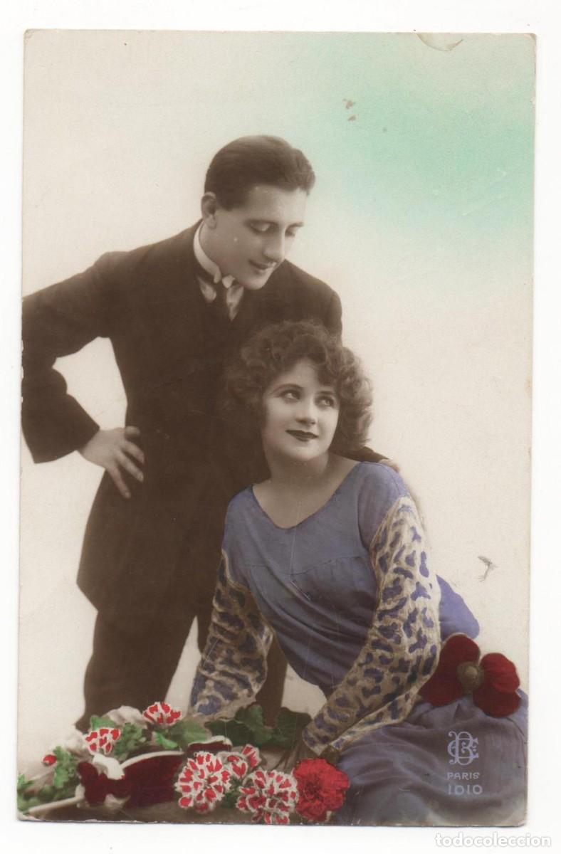 Postcards: Postal francesa principios del XX- escrita-Rom&aacute;ntica-