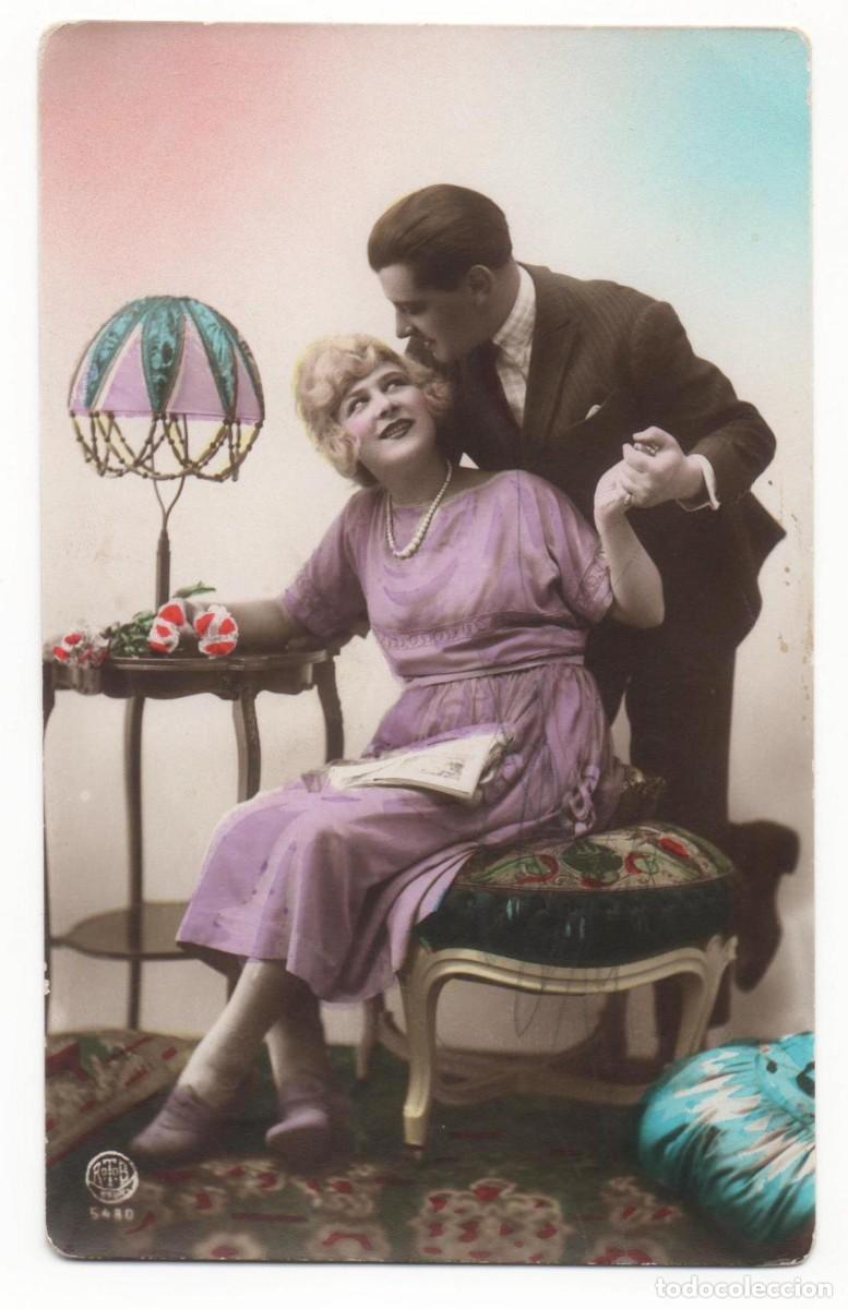 Postcards: Postal francesa principios del XX- escrita-Rom&aacute;ntica-
