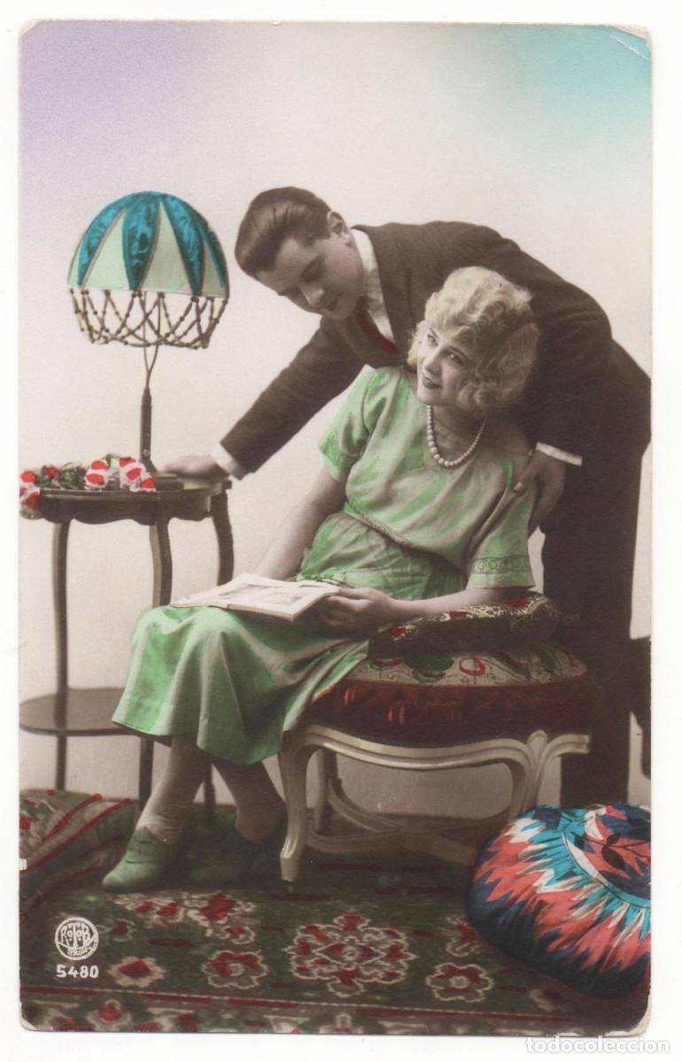 Postcards: Postal francesa principios del XX- escrita-Rom&aacute;ntica-