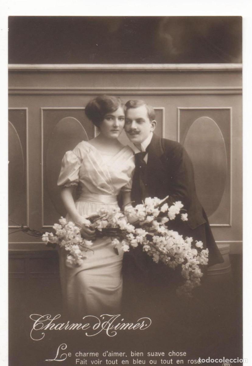Postcards: Postal francesa principios del XX- escrita-Rom&aacute;ntica-
