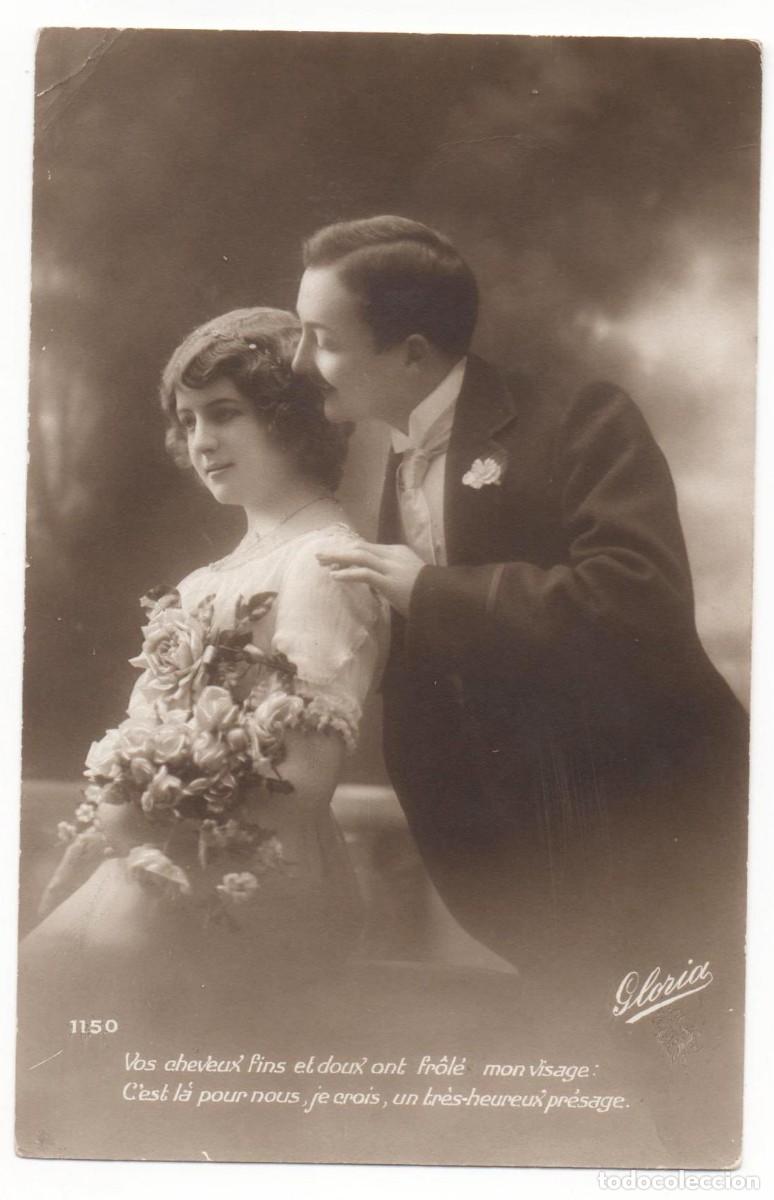 Postcards: Postal francesa principios del XX- escrita-Rom&aacute;ntica-