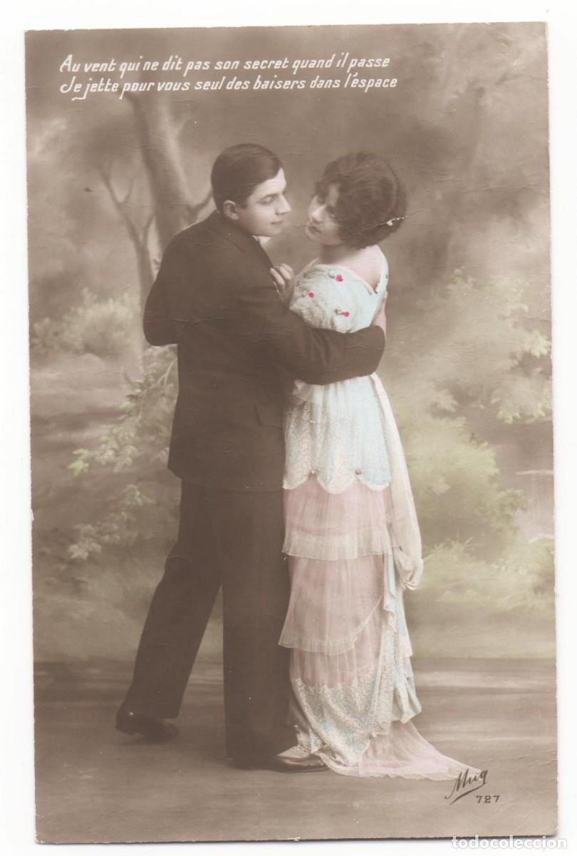 Postcards: Postal francesa principios del XX- escrita-Rom&aacute;ntica-