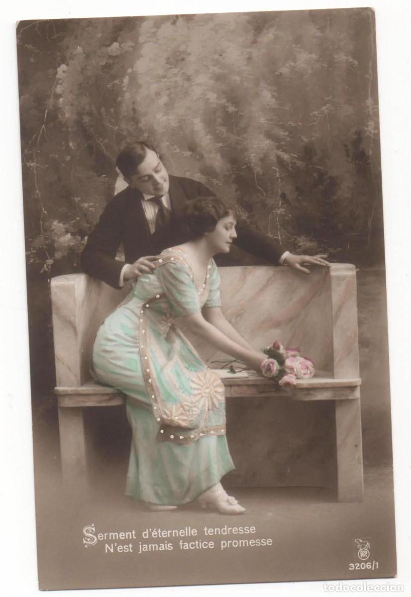 Postales: Postal francesa principios del XX- escrita-Rom&aacute;ntica-