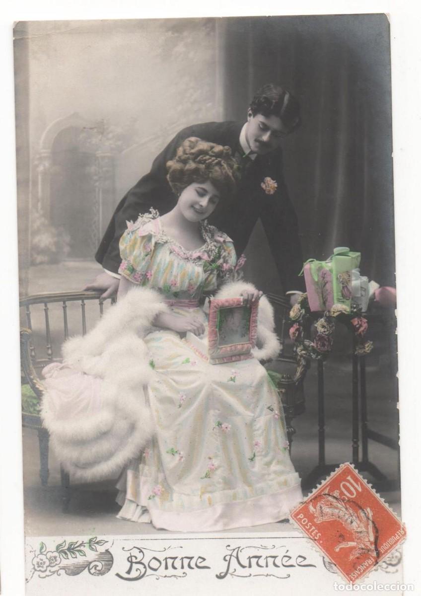 Postales: Postal francesa principios del XX- circulada-Rom&aacute;ntica-