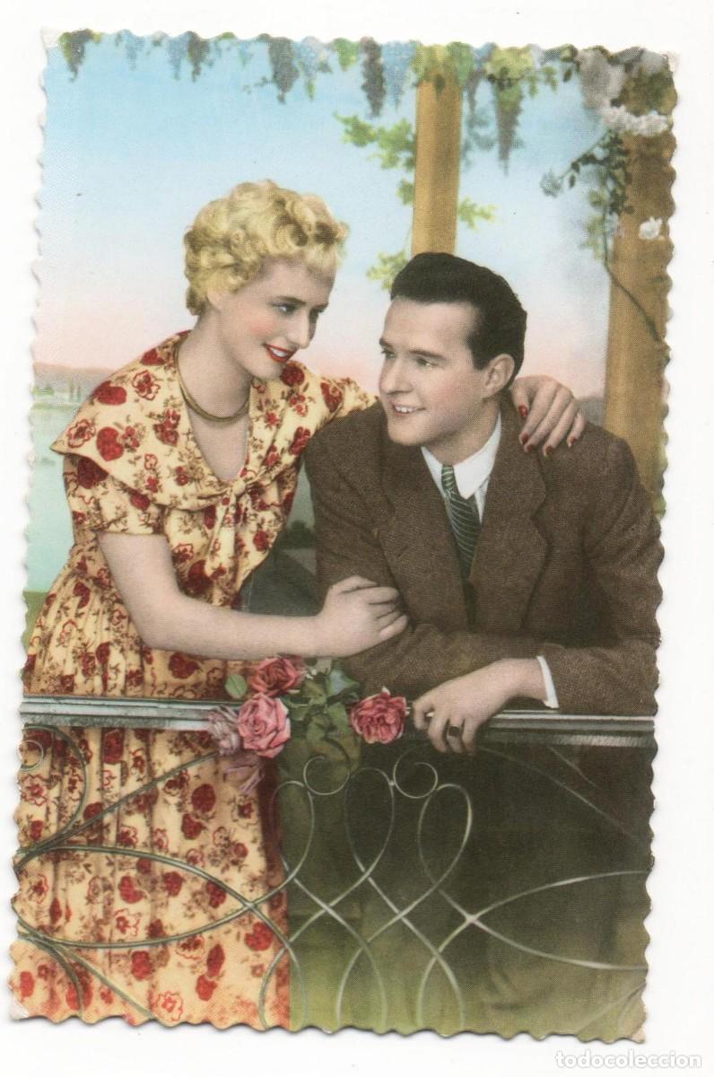 Postales: Postal francesa a&ntilde;os 50- sin circular-Rom&aacute;ntica