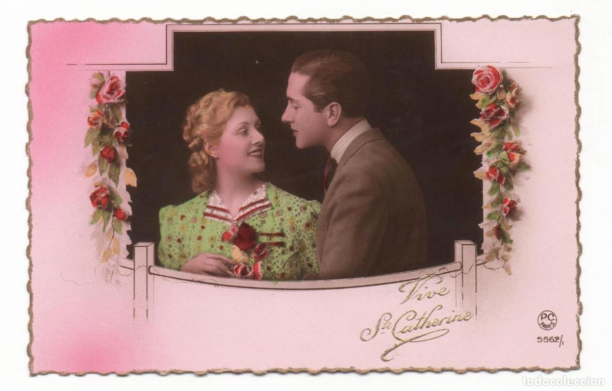 Postales: Postal francesa a&ntilde;os 40-50- escrita-Rom&aacute;ntica