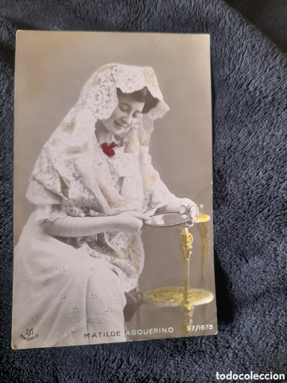 Postales: Antigua postal de la Artista, Matilde Asquerino