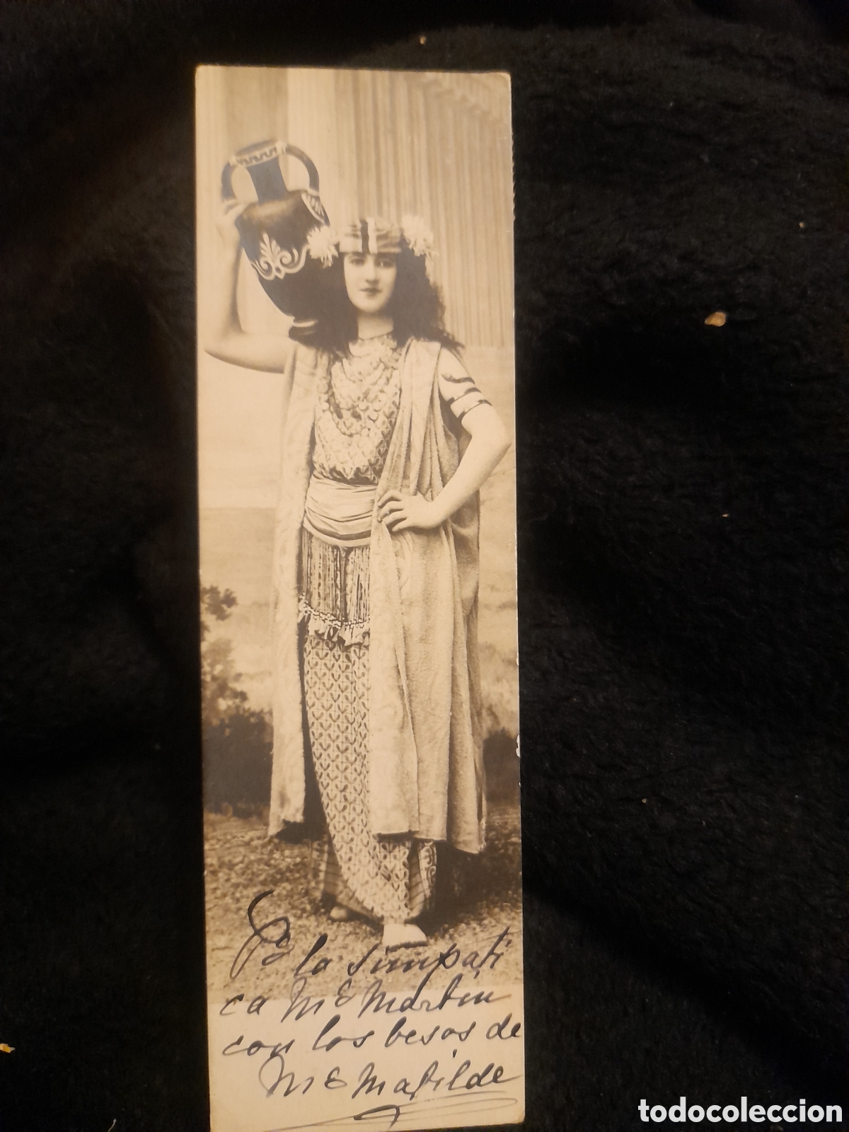 Postkarten: Antigua postal de artista, Sellada y Matasellada en 1903