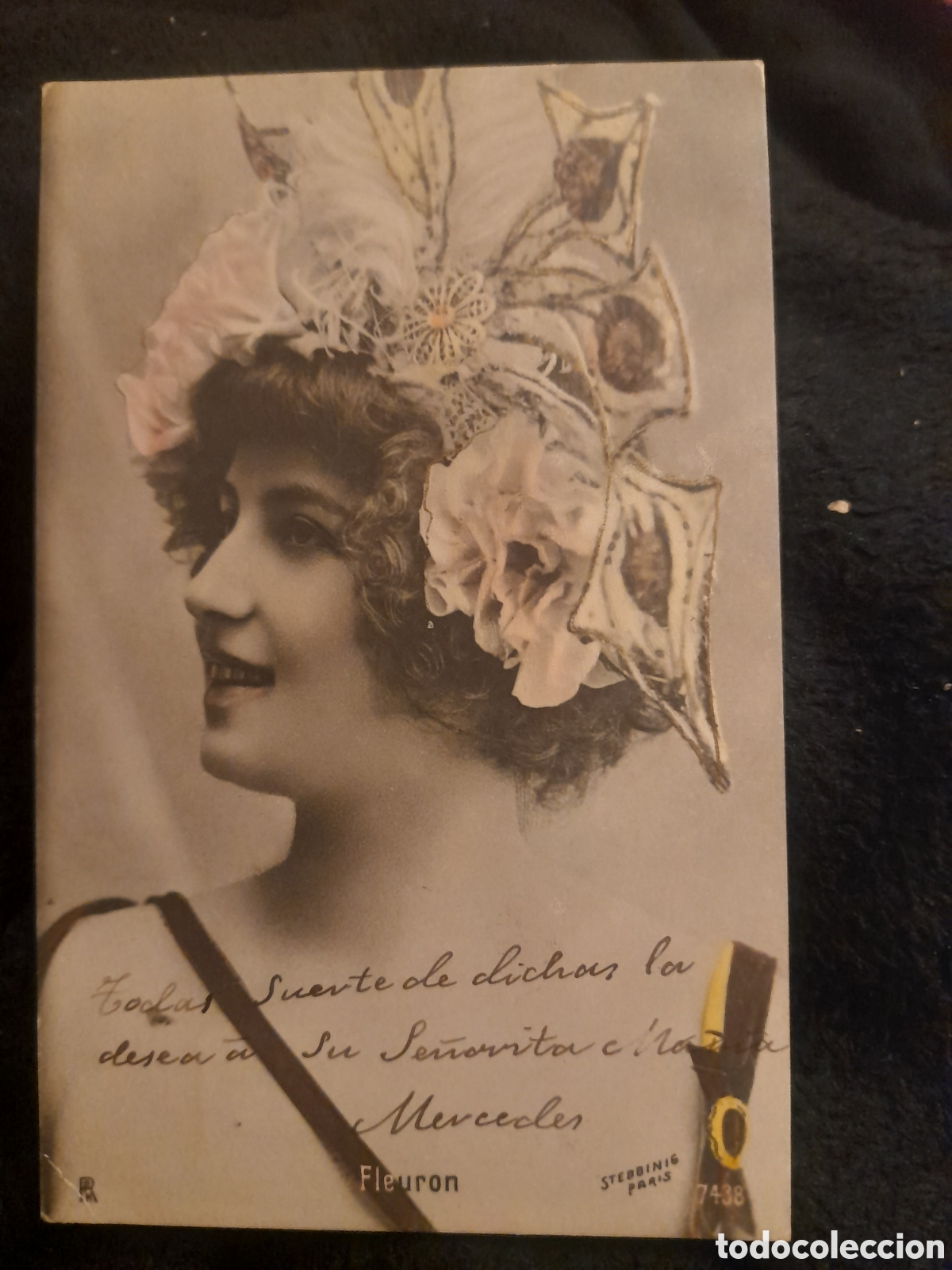 Postkarten: Antigua foto postal, Fleuron sellada y Matasellada en 1903