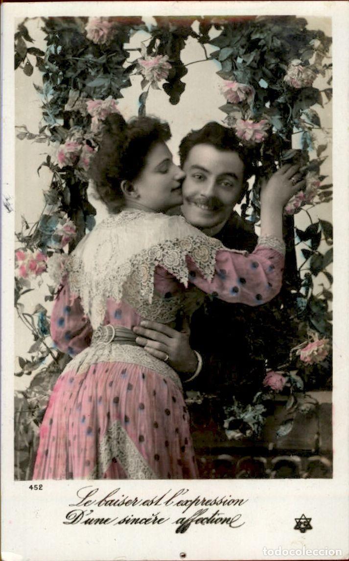 Postales: Antigua postal fotografia - Mujeres y Galantes - Circulada - Pareja - A&ntilde;os 1910/20