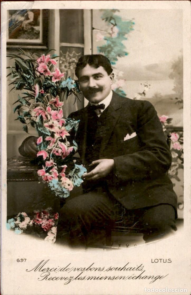 Postales: Antigua postal fotografia - Mujeres y Galantes - Circulada - Pareja - A&ntilde;os 1910/20