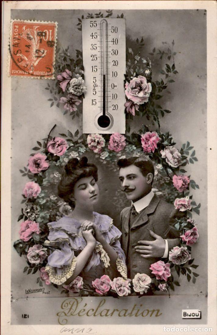 Postales: Antigua postal fotografia - Mujeres y Galantes - Circulada - Pareja - A&ntilde;os 1910/20