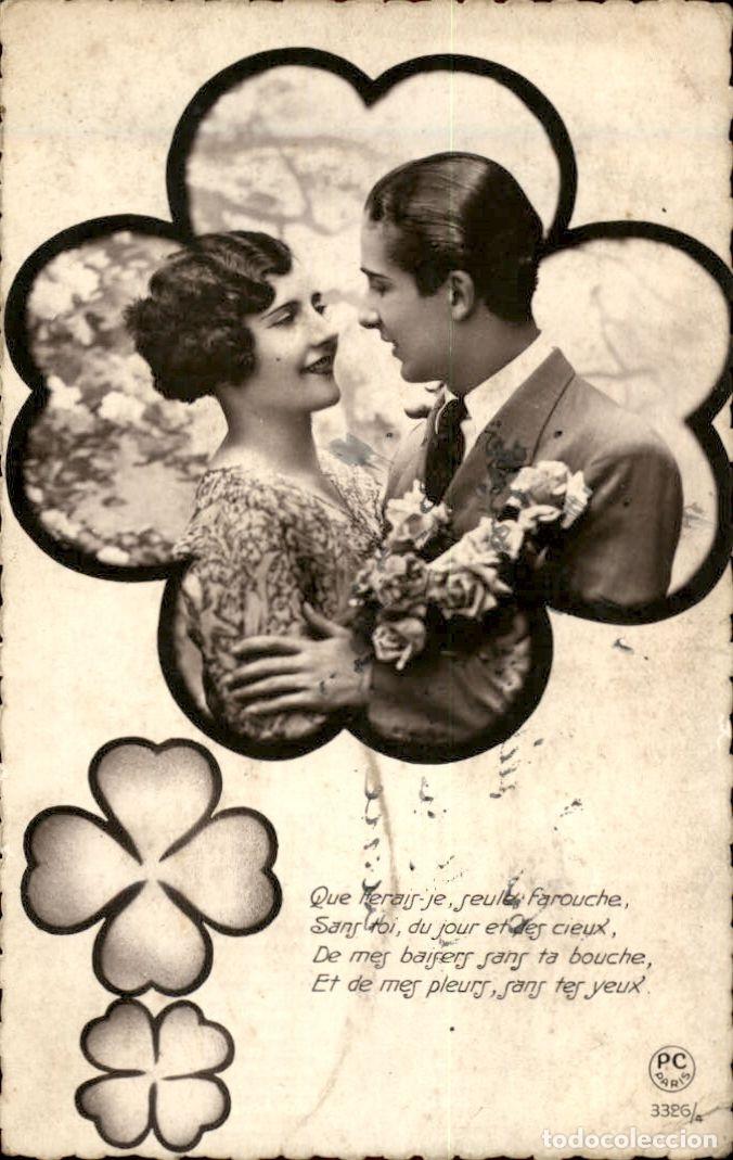 Postales: Antigua postal fotografia - Mujeres y Galantes - Circulada - Pareja - A&ntilde;os 1910/20