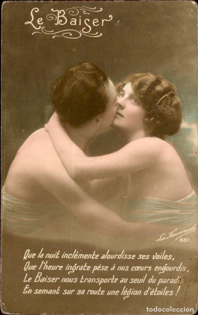 Postales: Antigua postal fotografia - Mujeres y Galantes - Circulada - Pareja - A&ntilde;os 1910/20