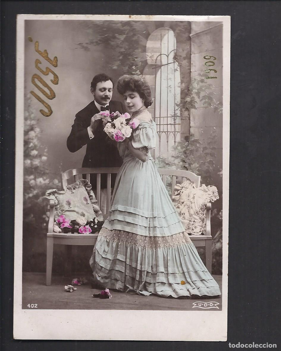 Postales: Antigua postal . Rom&aacute;ntica. - Foto 1