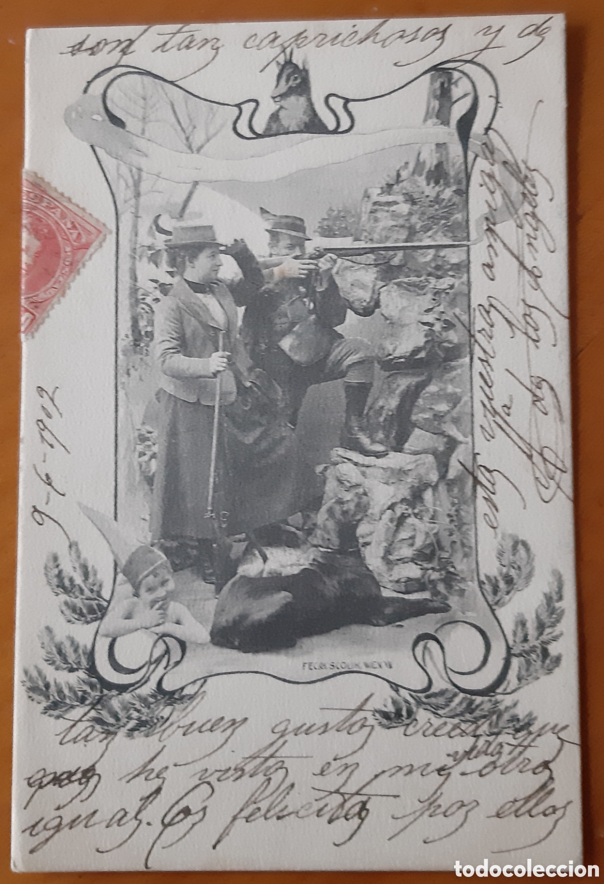 Postais: Postal costumbrista. Escrita y circulada. R5590