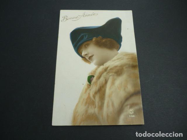 Cartoline: MUJER ELEGANTE ANTIGUA POSTAL