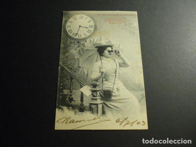 Cartoline: LAS HORAS DEL DIA DE UNA PARISINA POSTAL