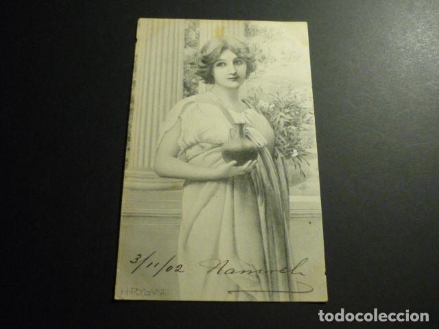 Postais: MUJER GRIEGA O ROMANA POSTAL ILUSTRADA