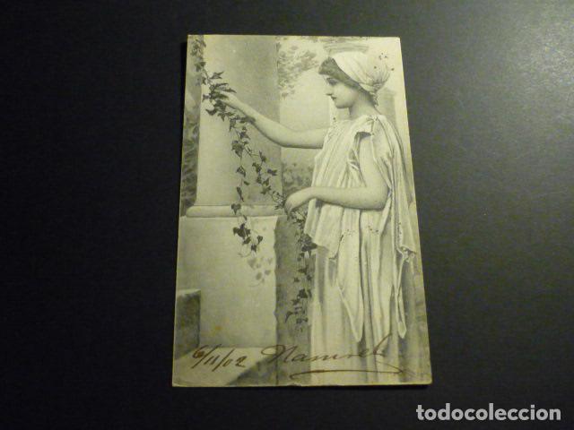 Postais: MUJER GRIEGA O ROMANA POSTAL ILUSTRADA