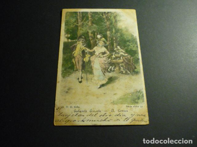 Postales: PAREJA ELEGANTE POSTAL ILUSTRADA - Foto 1