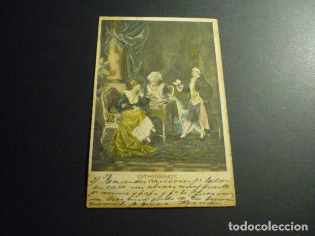Postales: ESCENA ELEGANTE POSTAL ILUSTRADA - Foto 1