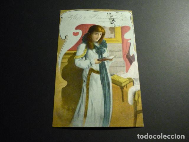 Postales: MUJER ELEGANTE POSTAL ILUSTRADA - Foto 1