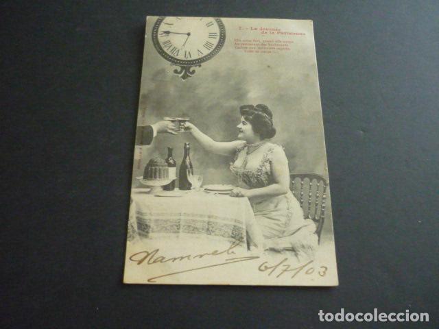 Cartoline: LAS HORAS DEL DIA DE UNA PARISINA POSTAL