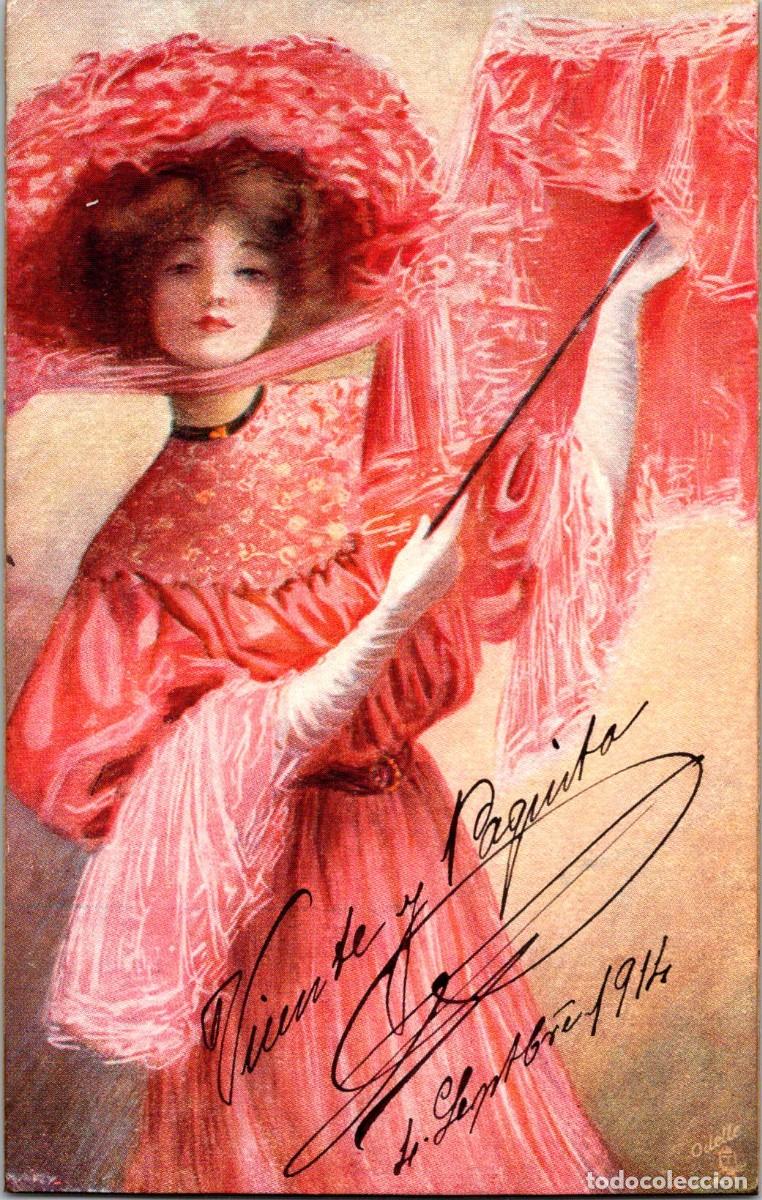Postales: Rosy Days - M. Horsfall - Oilette Connoisseur n&ordm; 2733 - Maidens Fair - 139x88mm