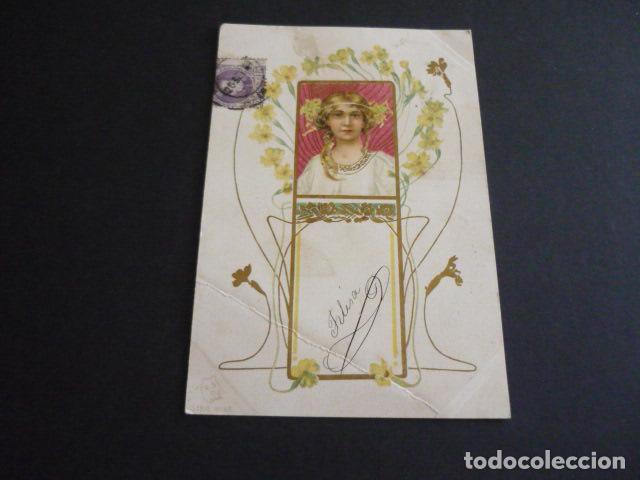 Postais: MUJER POSTAL ILUSTRADA ART NOUVEAU MODERNISTA