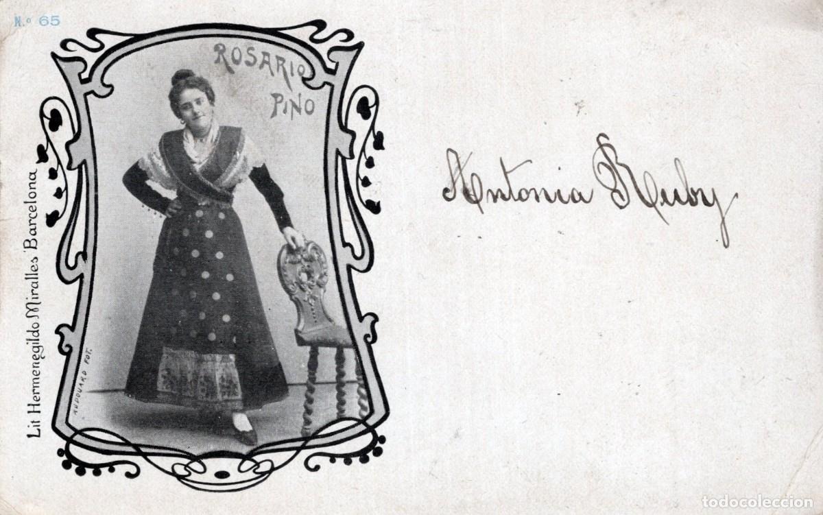 Postales: ROSARIO PINO. 1900 SELLO PELON. DIRIGIDA A TURQUIA