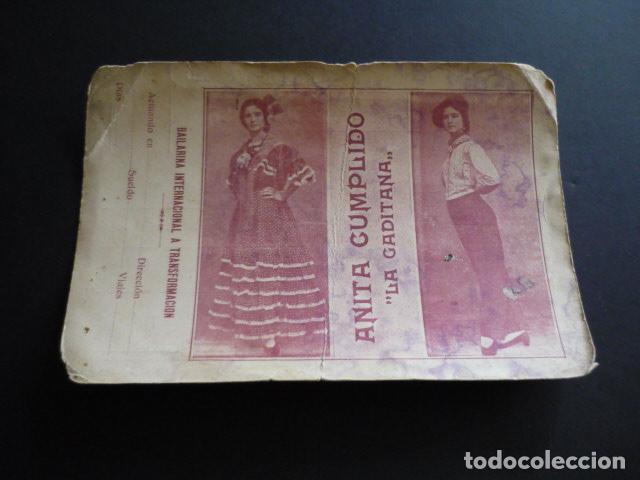 Postais: ANITA CUMPLIDO LA GADITANA BAILARINA CUPLETISTA POSTAL
