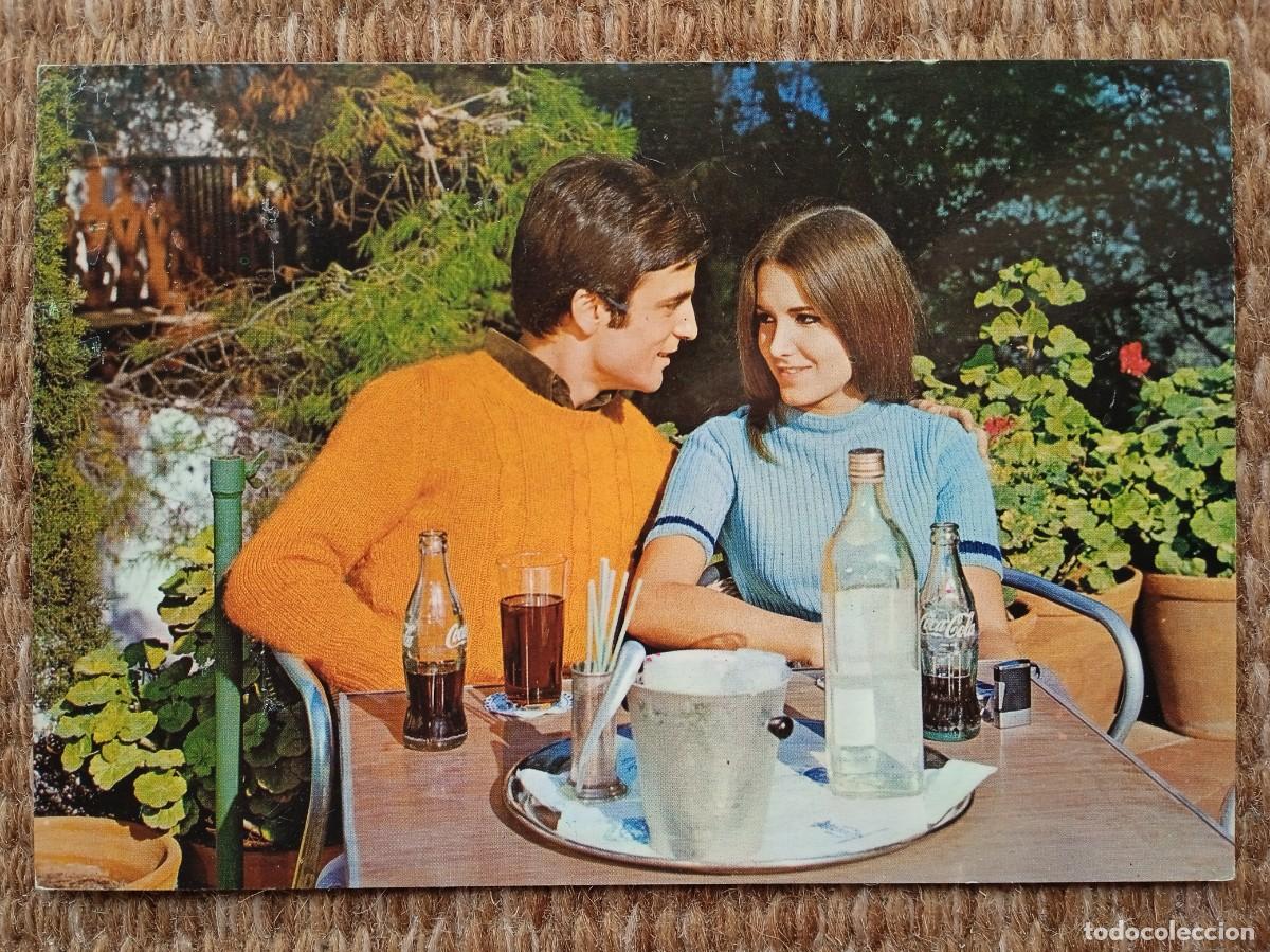 Postales: PAREJA BEBIENDO COCA-COLA - Foto 1