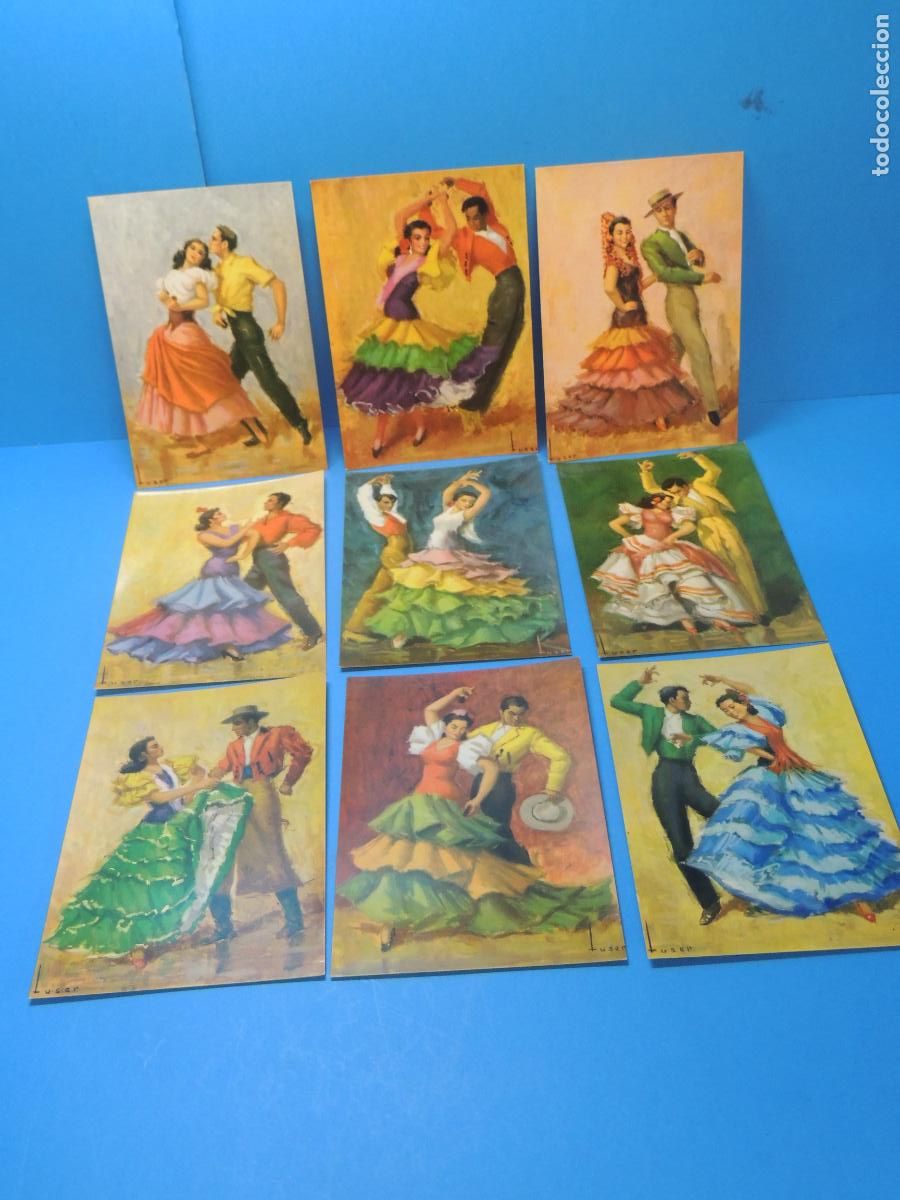 Postais: COLECCI&Oacute;N DE NUEVE POSTALES. ANDALUCIA BAILA
