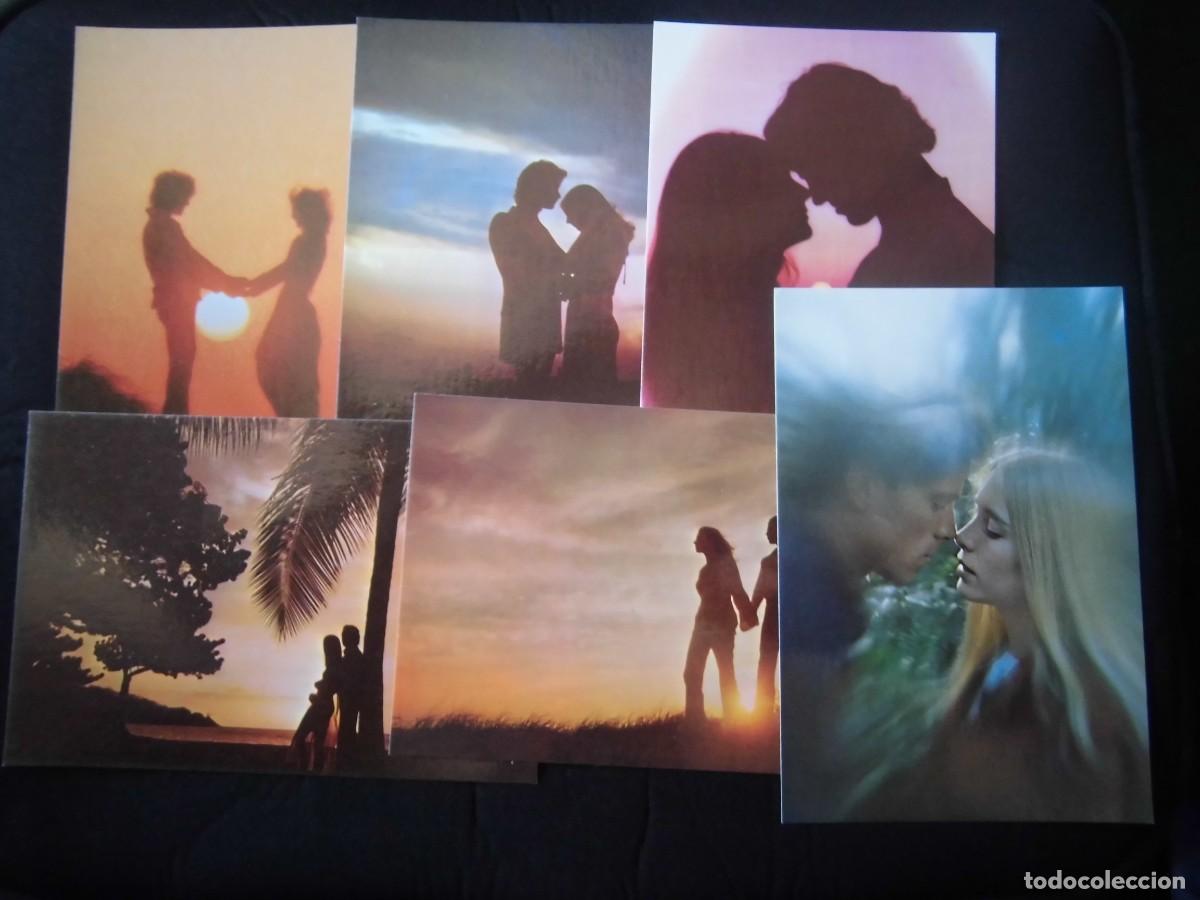 Postais: LOTE 6 POSTALES ROM&Aacute;NTICAS PAREJA ENAMORADOS C. Y Z.