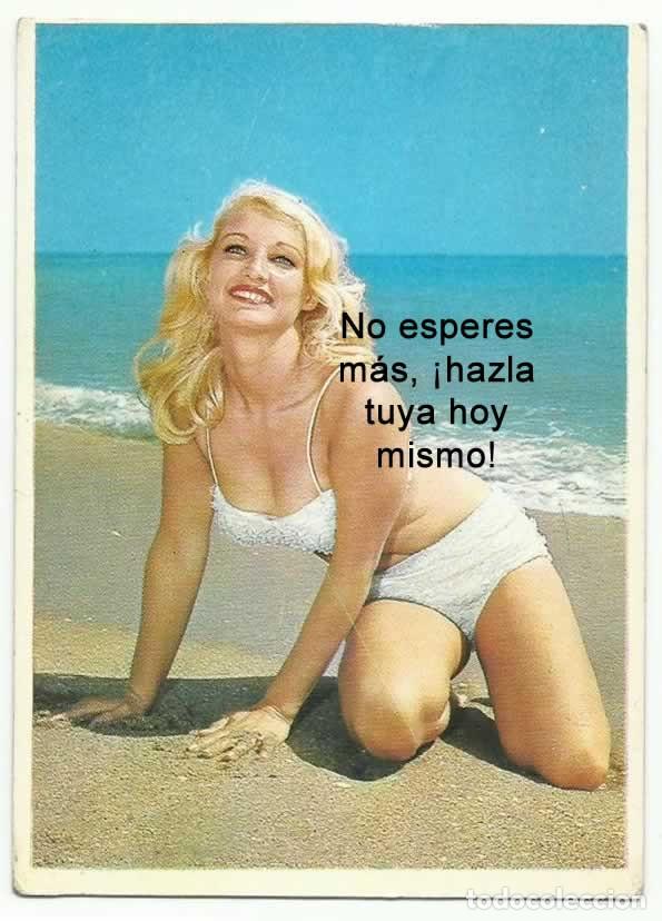 Postkarten: ❤️ Exclusiva Postal Calendario de Mujer Desnuda, Er&oacute;tica, Sexy - 1971: Un Cl&aacute;sico de Colecci&oacute;n