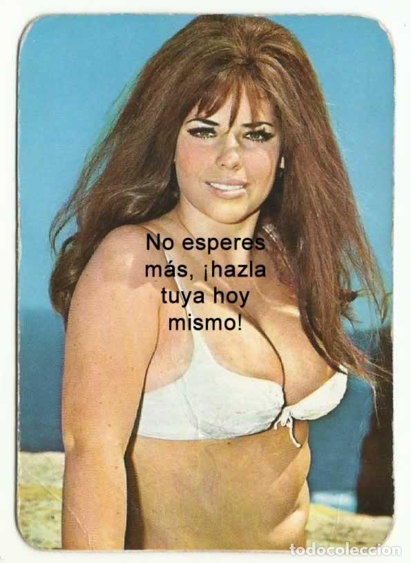 Cartoline: ❤️ Exclusiva Postal Calendario de Mujer Desnuda, Er&oacute;tica, Sexy, Tiell, 1972: Un Cl&aacute;sico de Colecci&oacute;n