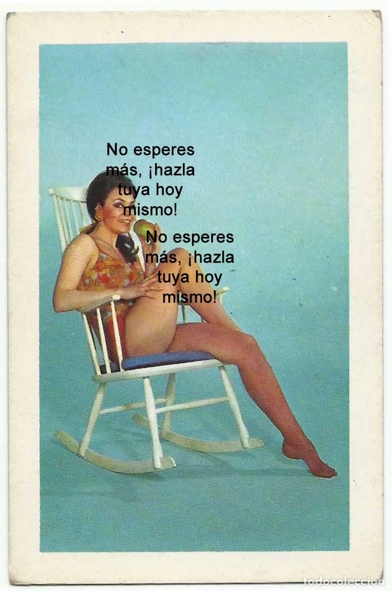 Cartoline: ❤️ Exclusiva Postal Calendario de Mujer Desnuda, Er&oacute;tica, Seuba, 1971: Un Cl&aacute;sico de Colecci&oacute;n