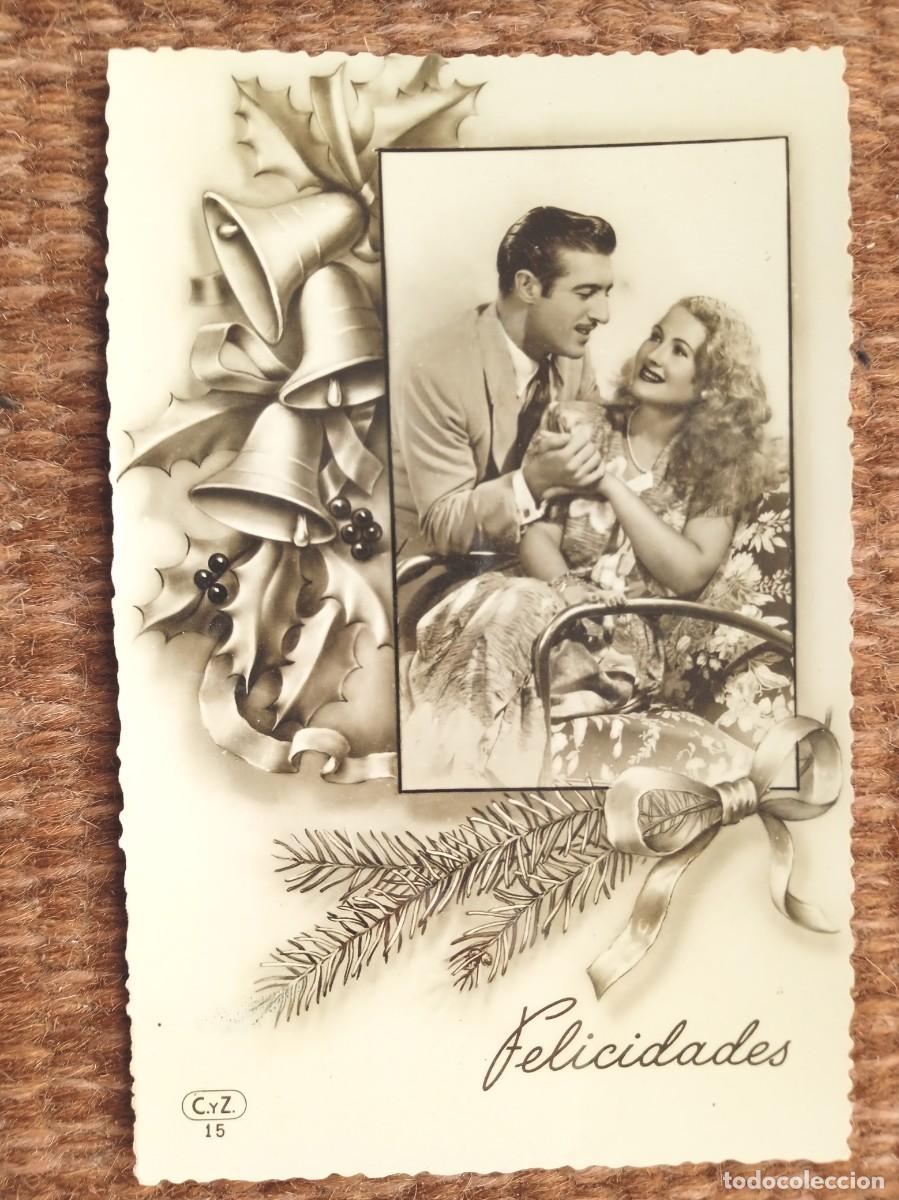 Cartoline: PAREJA - POSTAL ROMANTICA - FELICIDADES EN NAVIDAD