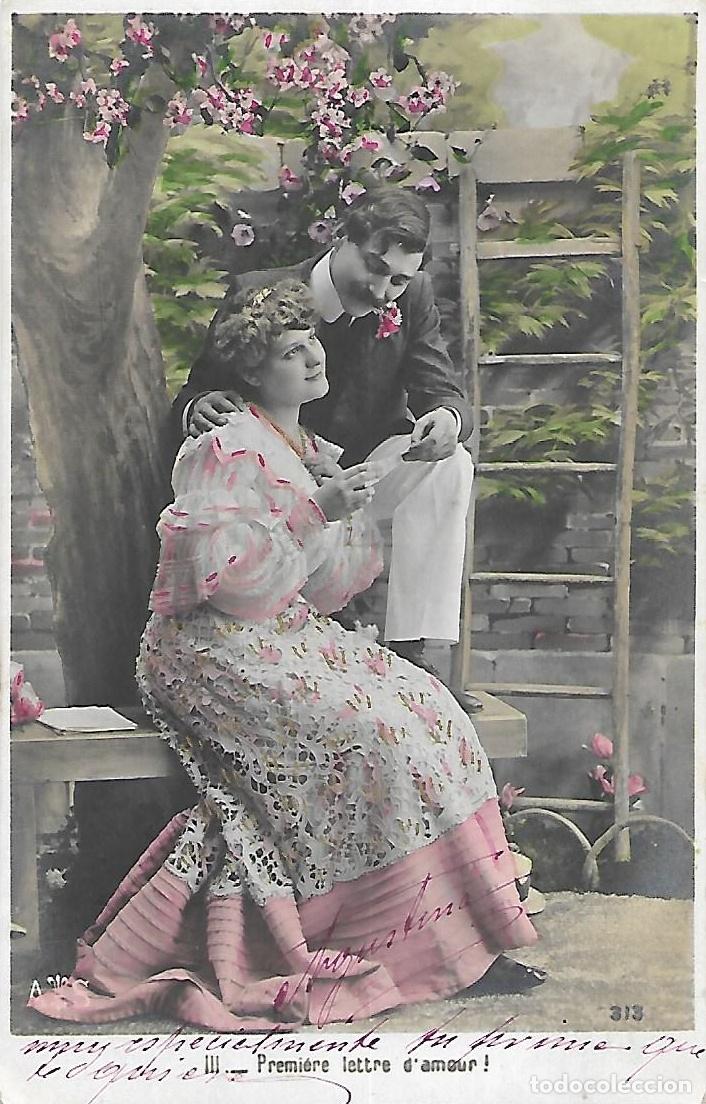 Postkarten: ANTIGUA POSTAL-CARTA DE AMOR (Principios 1900)