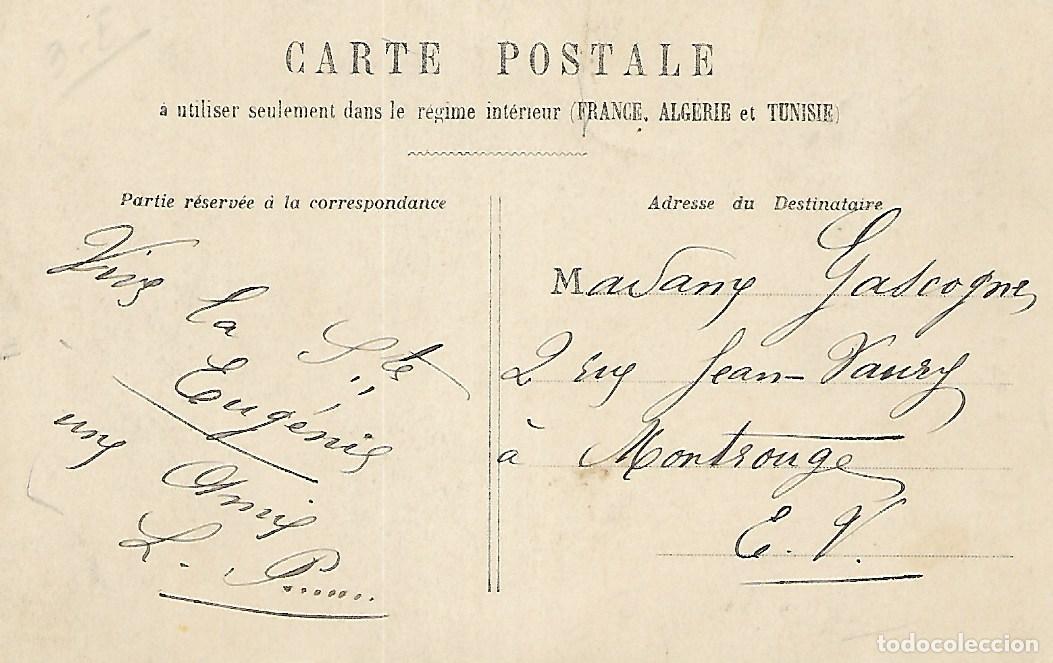 Postales: ANTIGUA POSTAL-PENSANDO EN TI (1907) - Foto 2
