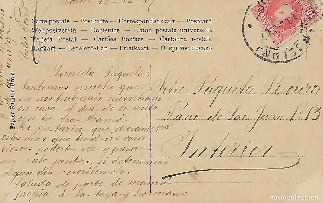 Postales: ANTIGUA POSTAL-DAMA CON RED DE PESCA (1907) - Foto 2