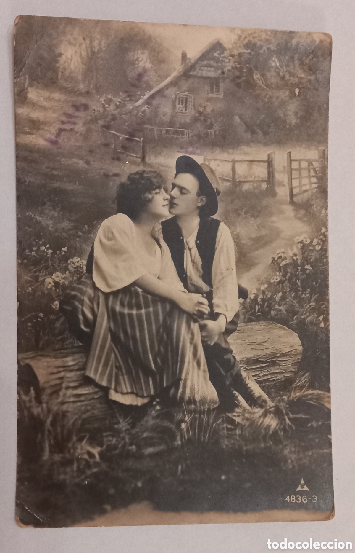 Postales: Antigua postal rom&aacute;ntica 1931 - Foto 1