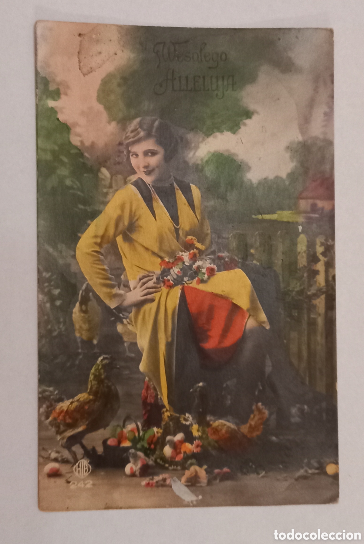 Postais: Antigua postal rom&aacute;ntica modernista francesa