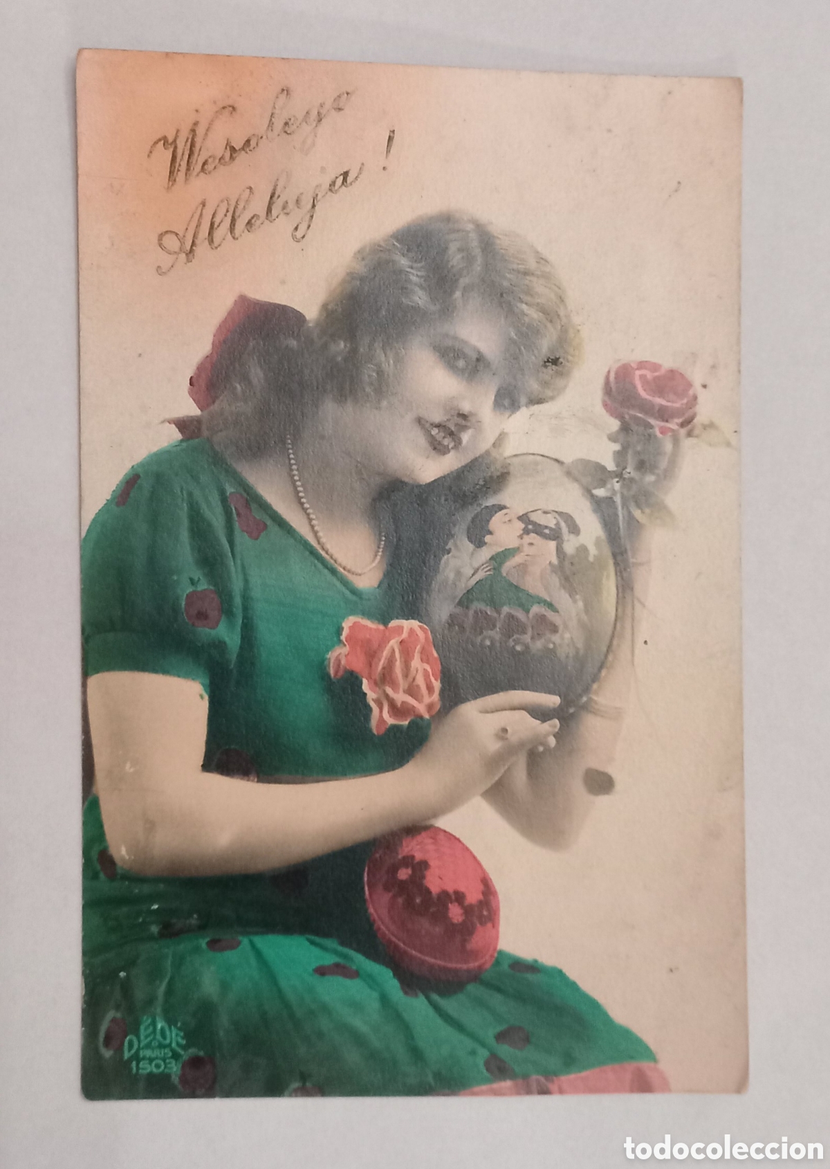 Postais: Antigua postal rom&aacute;ntica modernista francesa