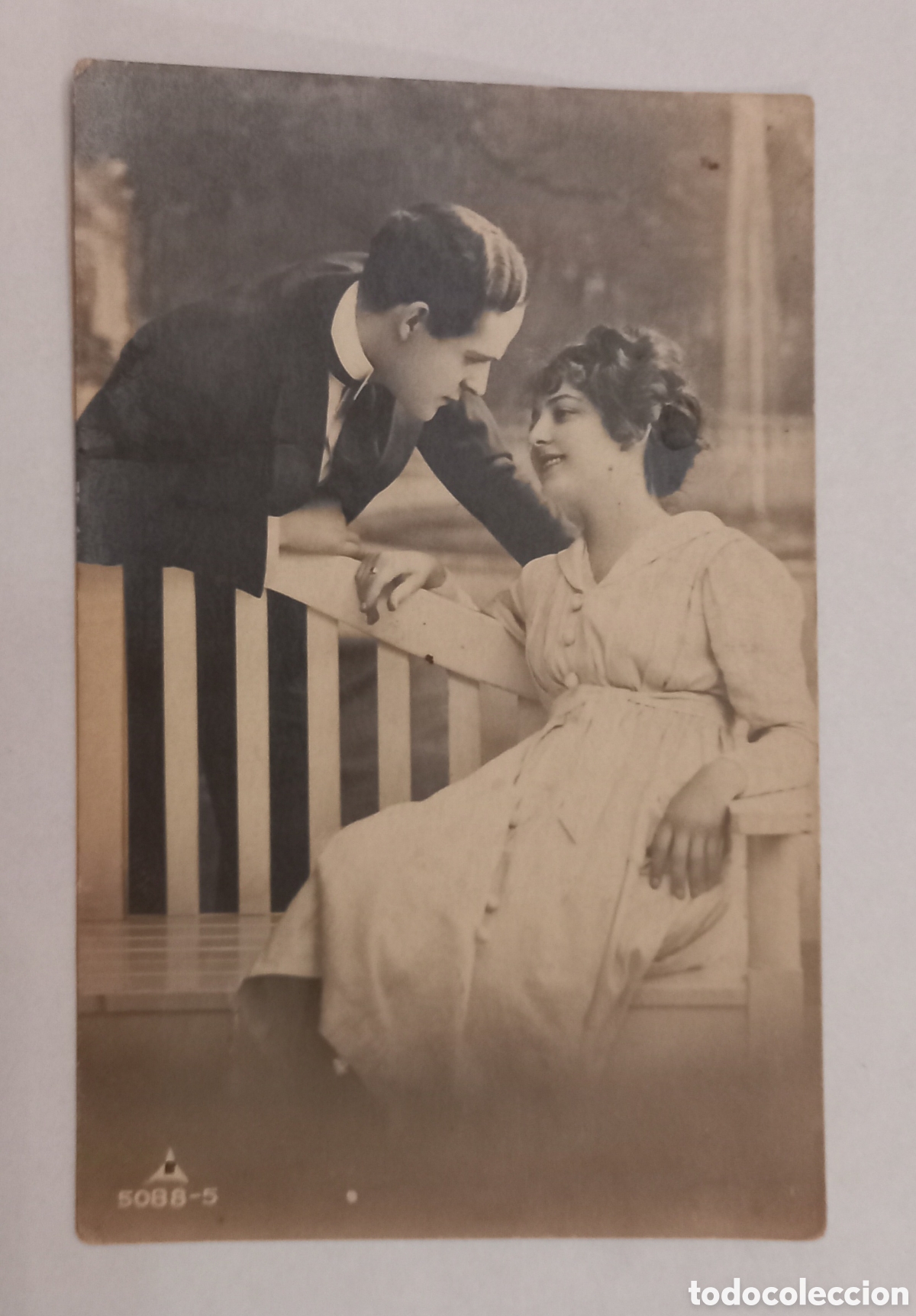 Postales: Antigua postal rom&aacute;ntica - Foto 1